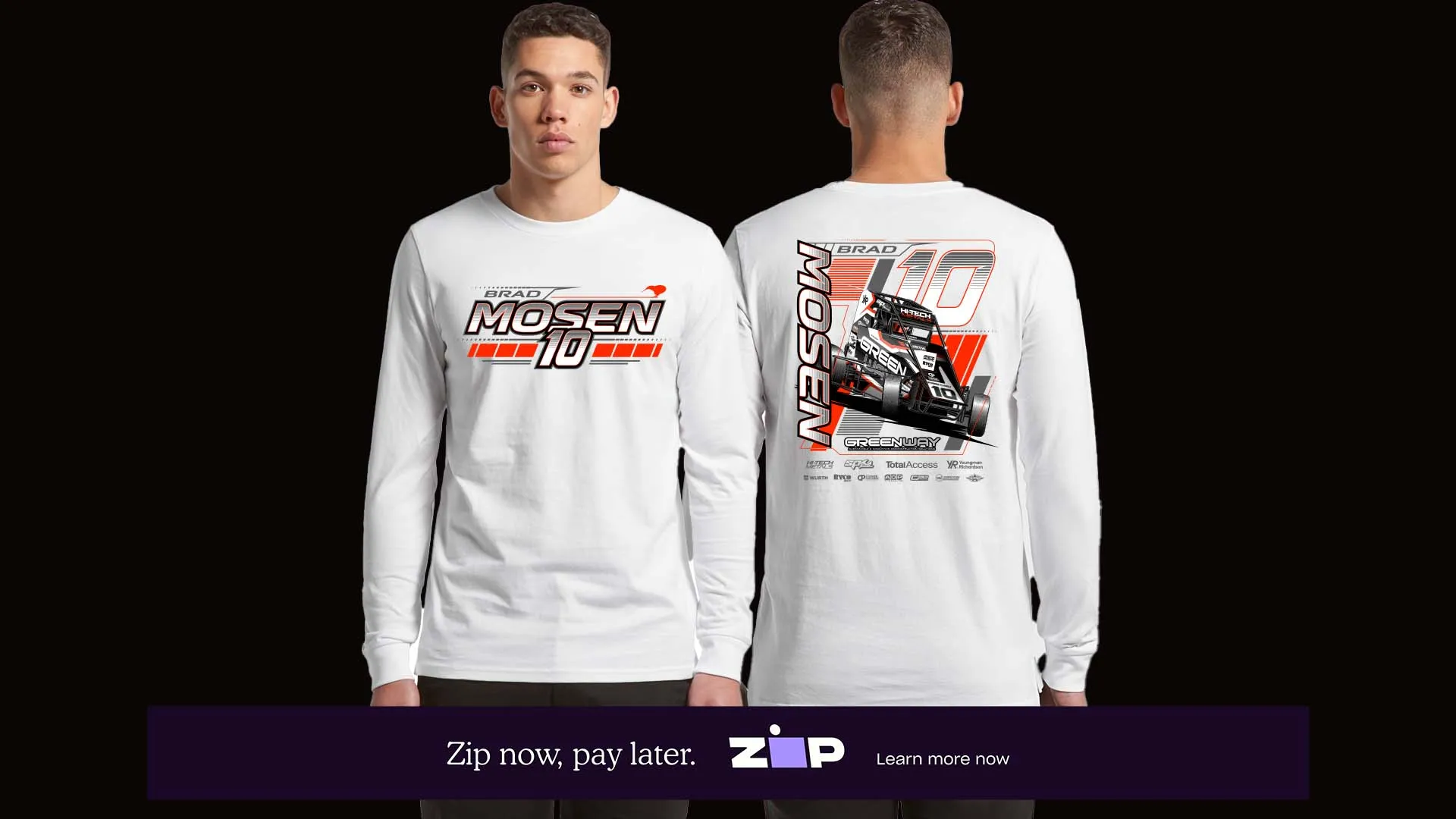 Mens Brad Mosen Racing Longsleeve Tee