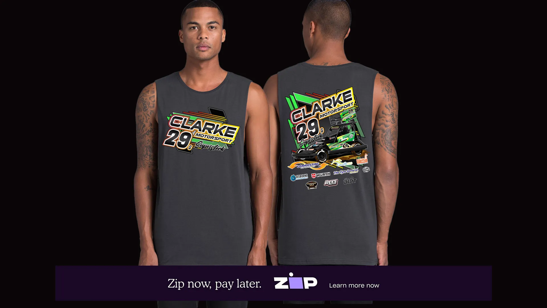 Mens Clarke Motorsport Tank