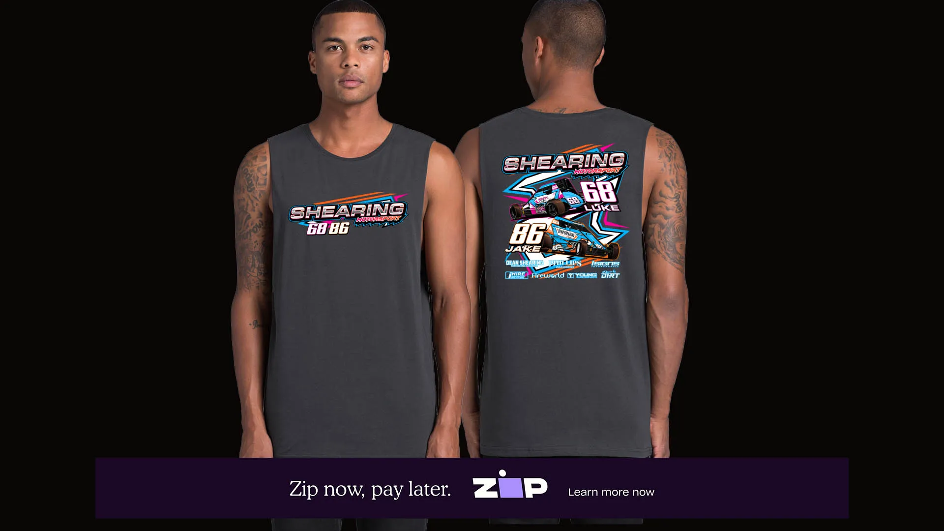 Mens Shearing Motorsport Tank