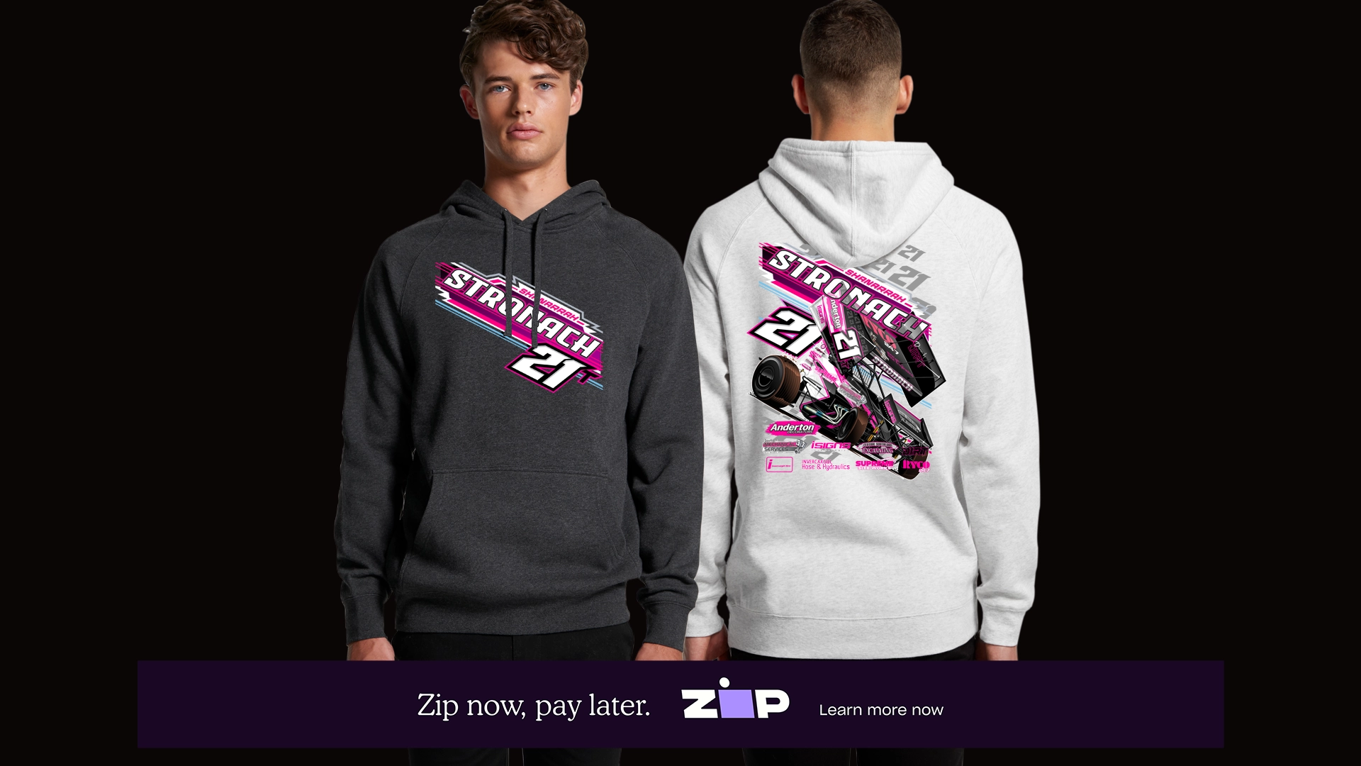 Mens Stronach Racing Hoodie