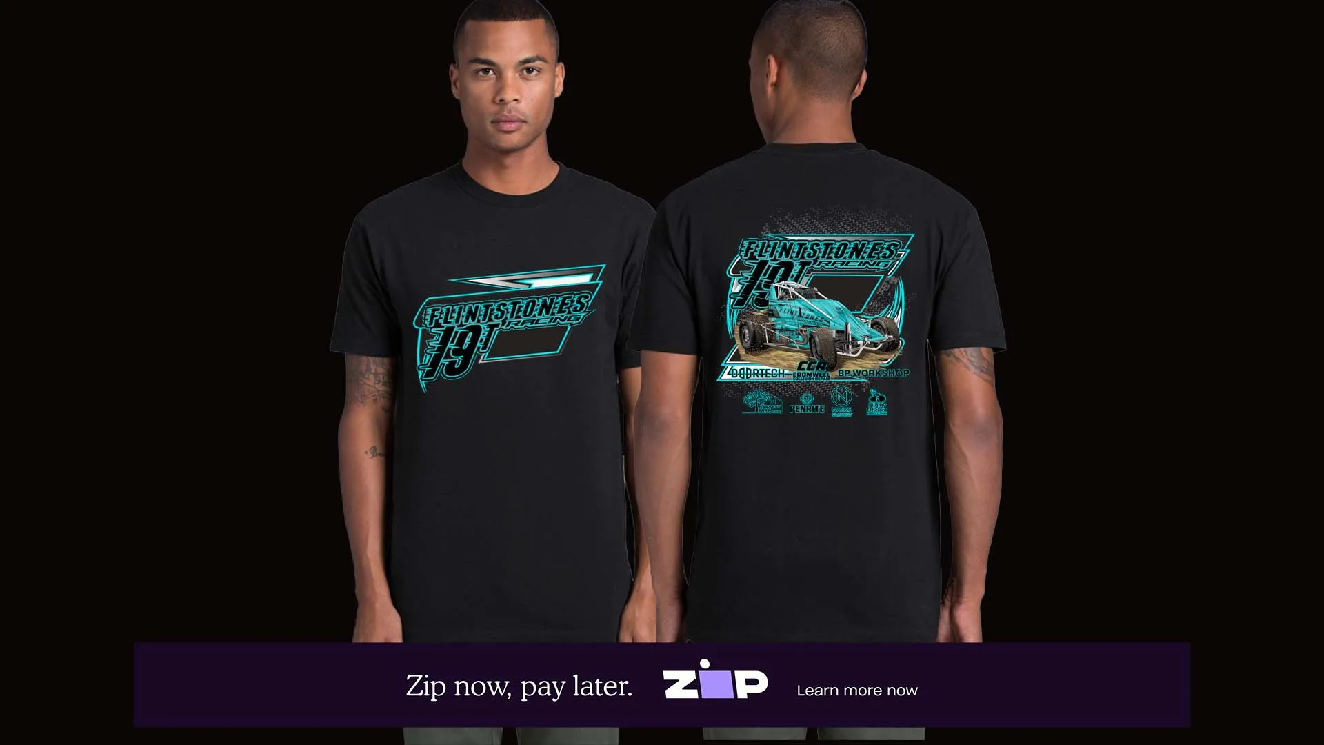 Mens Flintstones Racing Tee