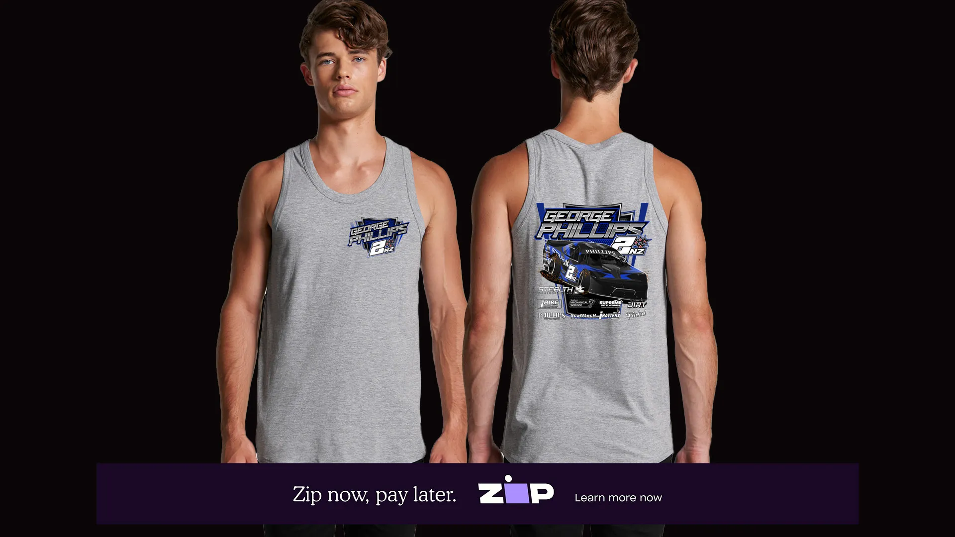 Mens Phillips Motorsport Singlet