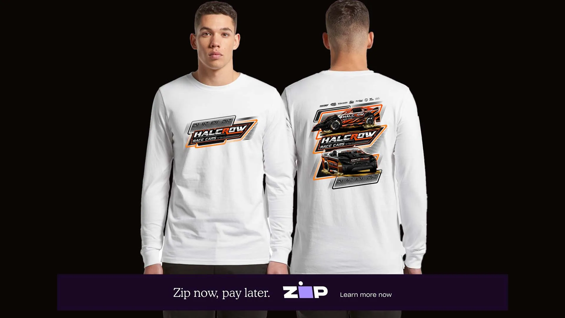 Mens Halcrow Race Cars Longsleeve Tee
