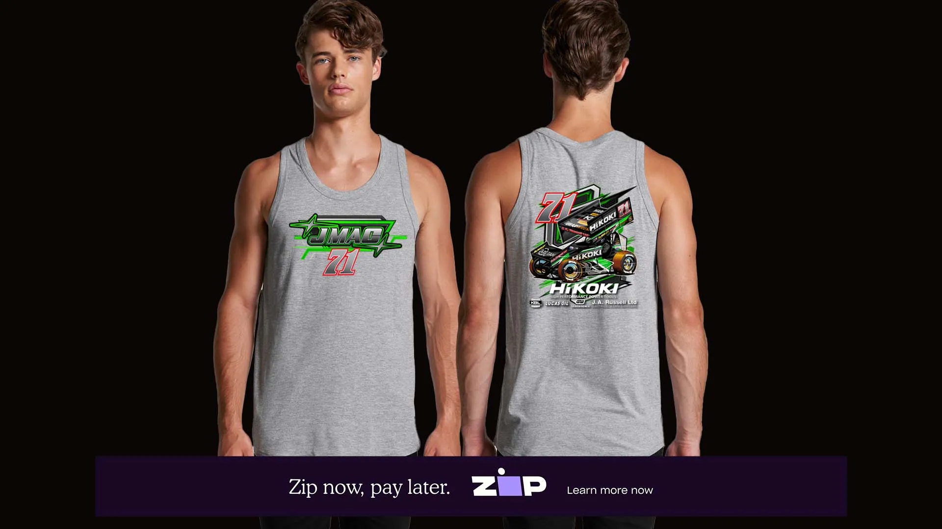 Mens Jamie McDonald Racing Singlet