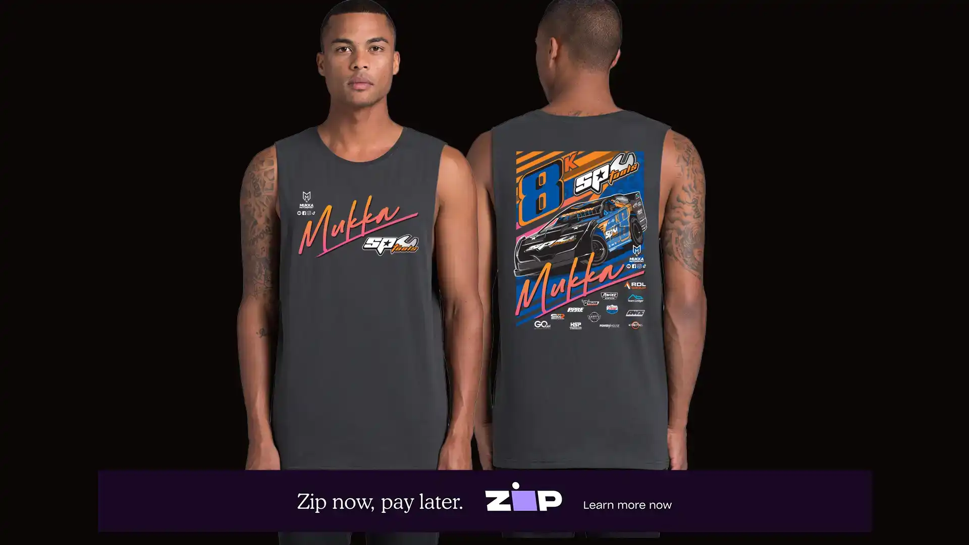 Mens Mukka Motorsport Super Saloon Tank