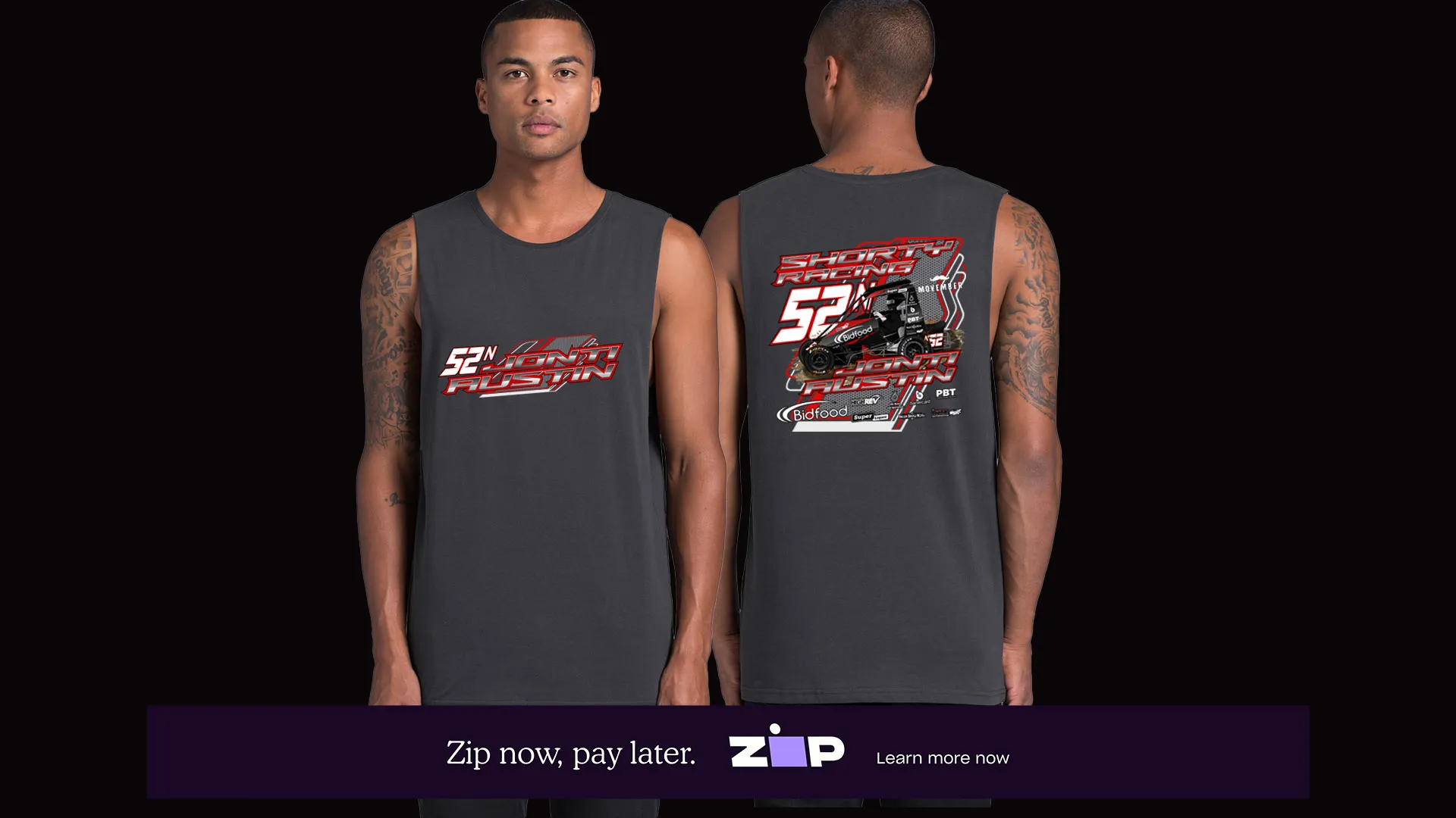 Mens Shorty Racing Tank
