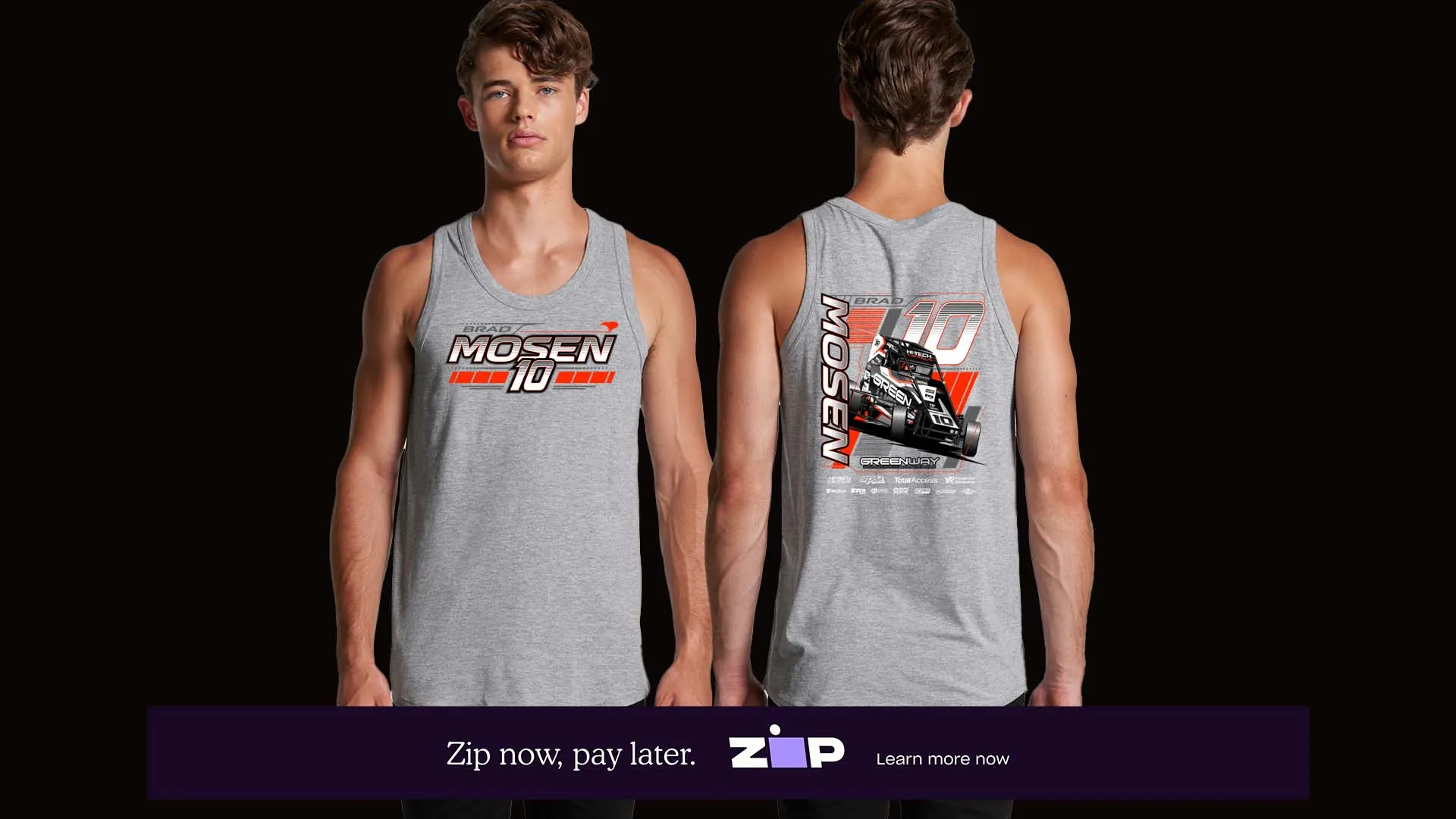 Mens Brad Mosen Racing Singlet