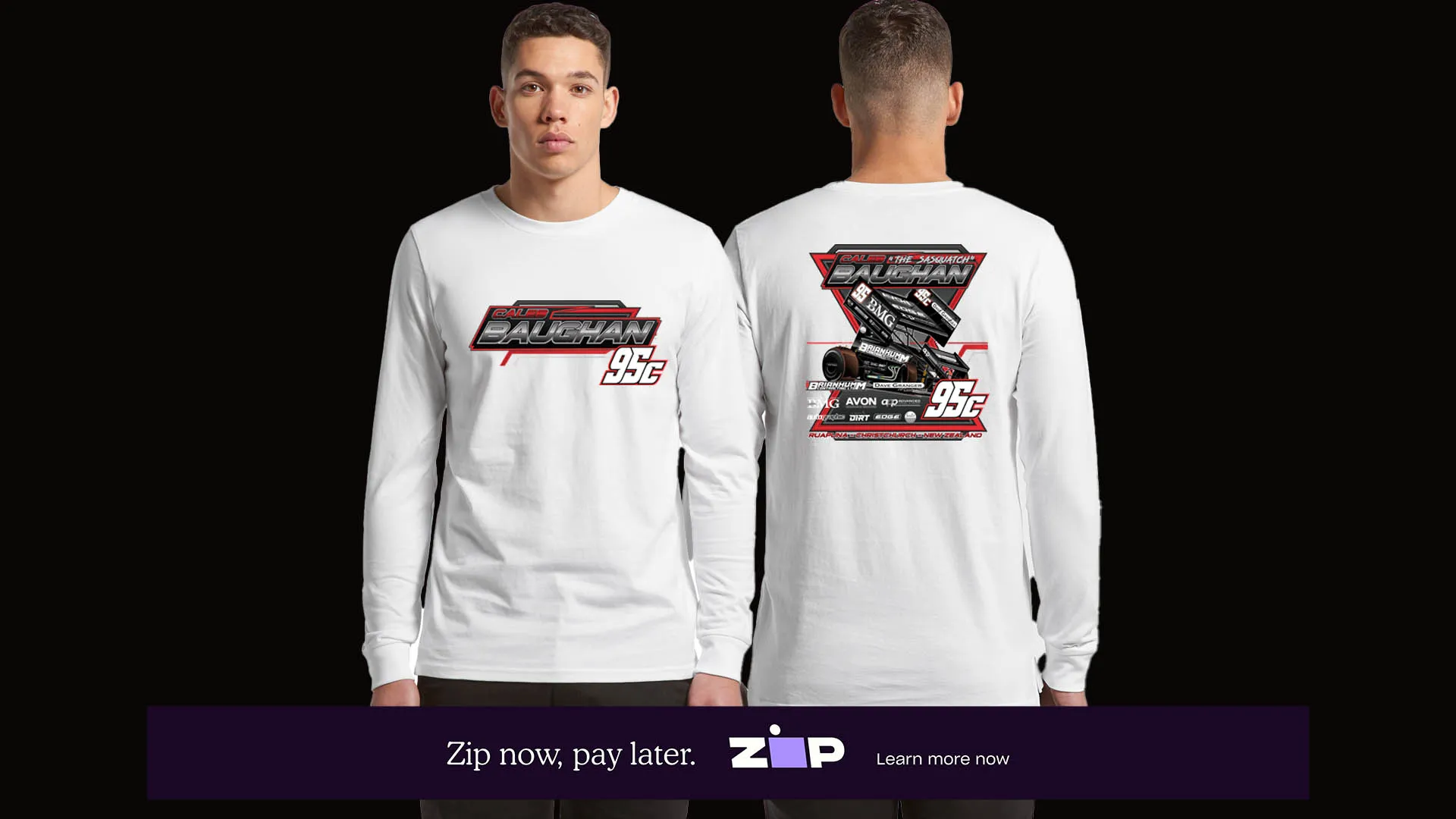 Mens Caleb Baughan Racing Longsleeve Tee