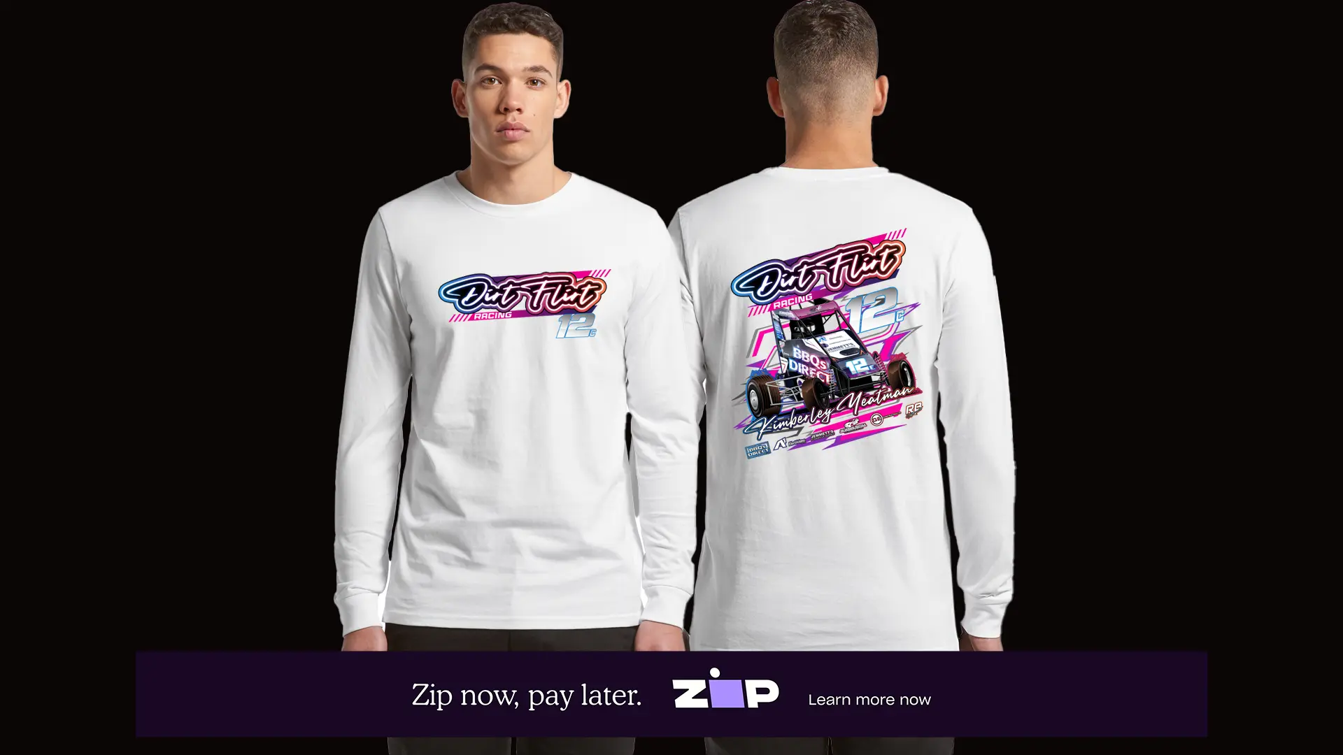 Mens Dirt Flirt Racing Team Longsleeve Tee