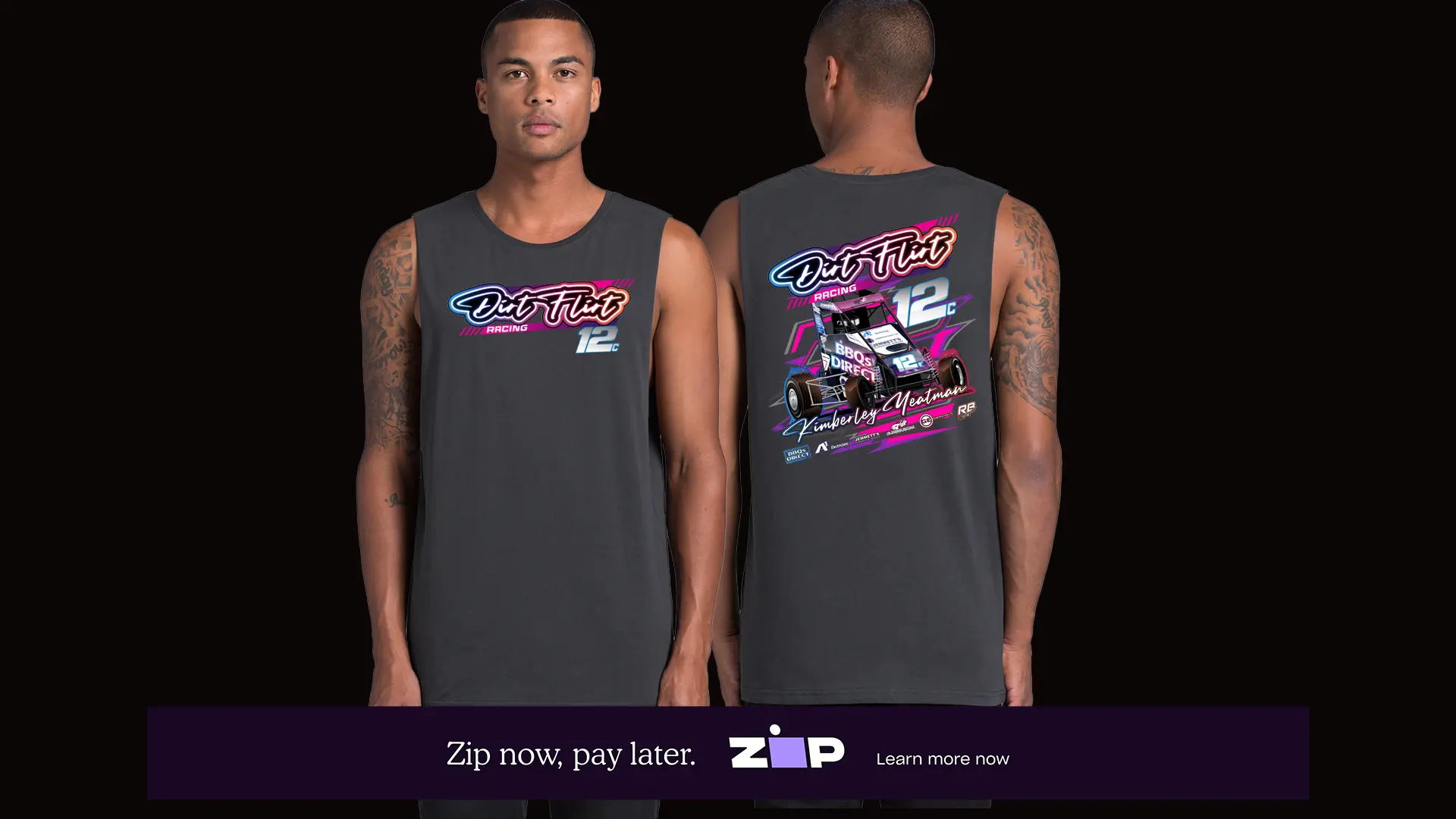 Mens Dirt Flirt Racing Team Tank