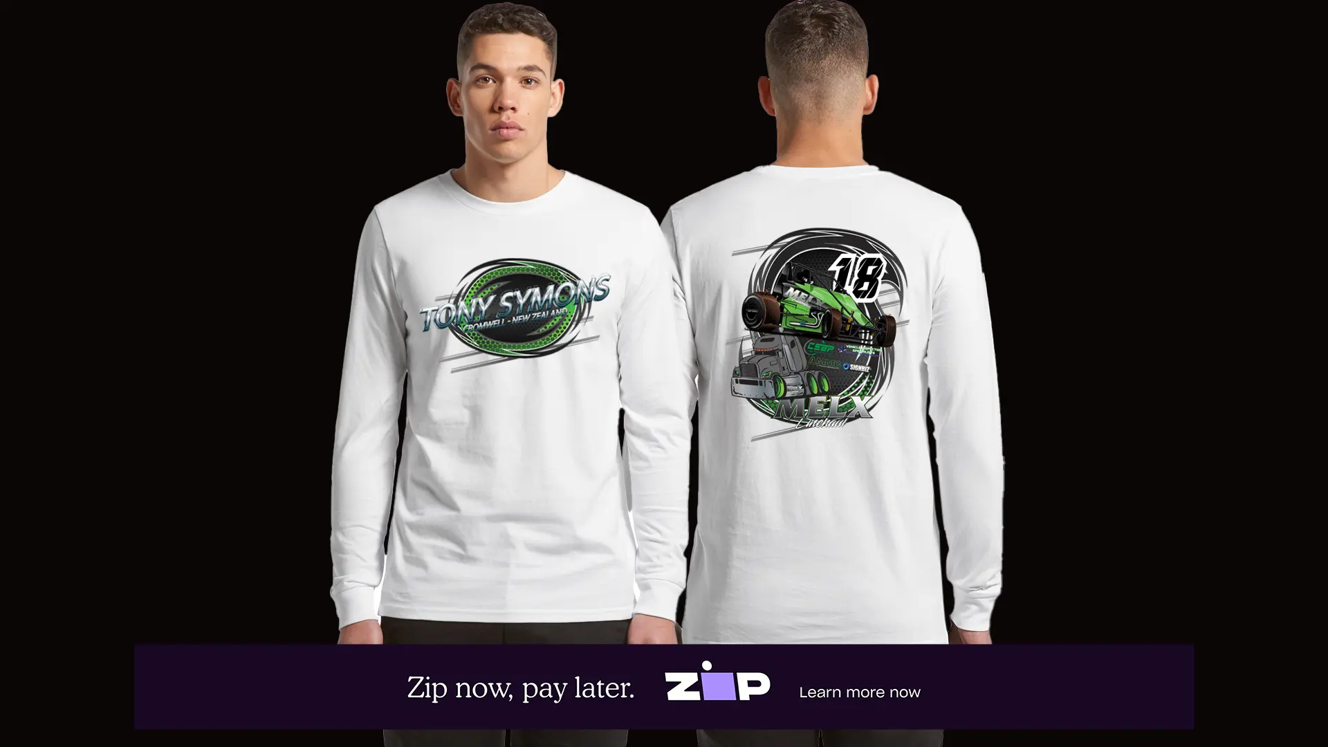 Mens Mel X Racing Longsleeve Tee