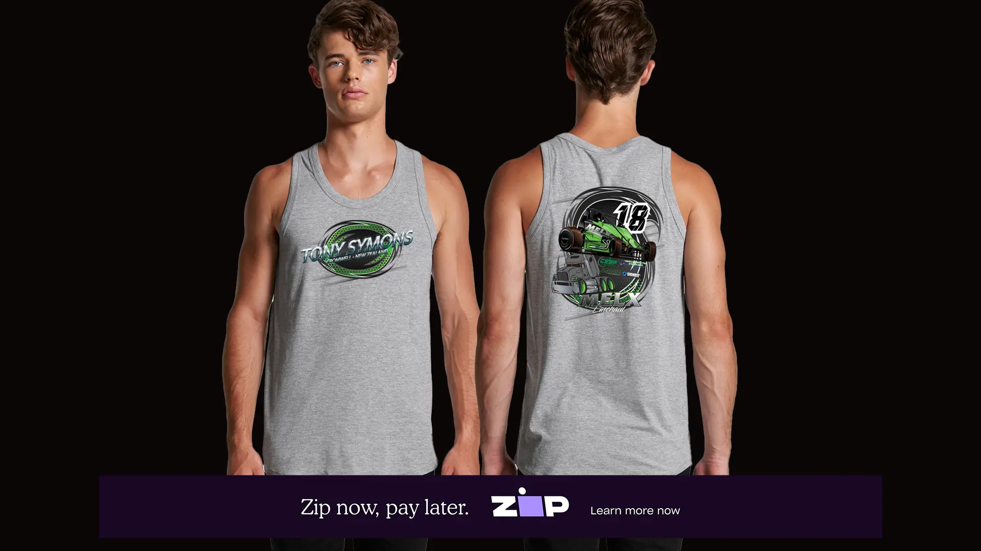 Mens Mel X Racing Singlet