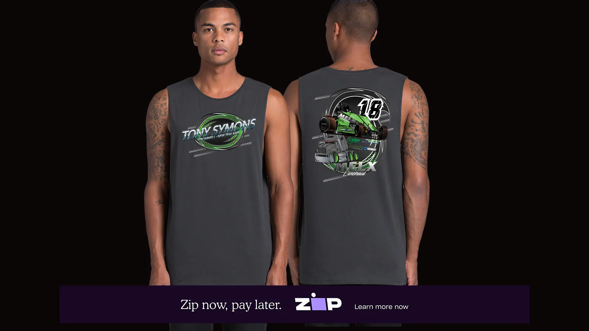 Mens Mel X Racing Tank