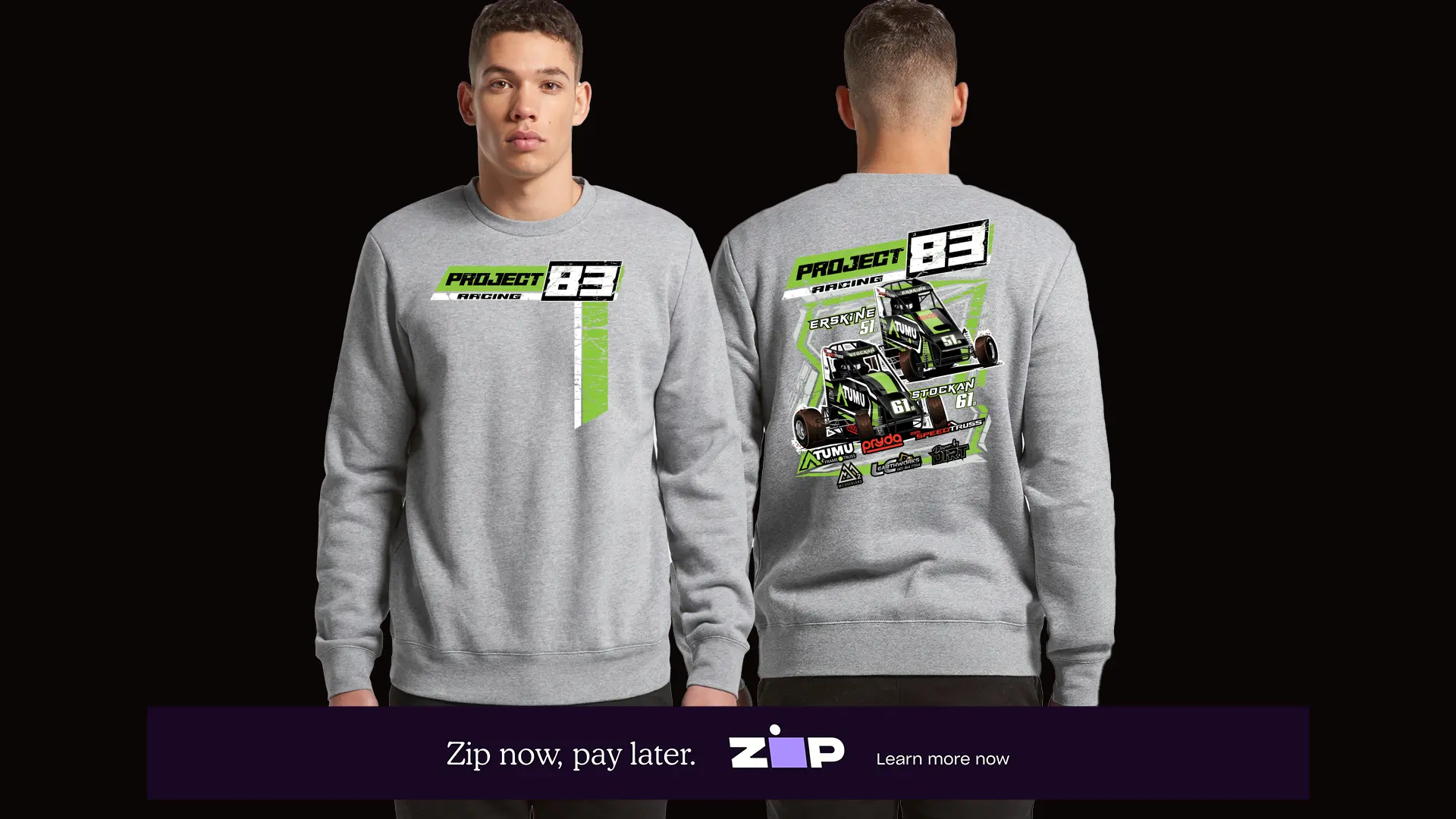 Mens Project 83 Racing Crew
