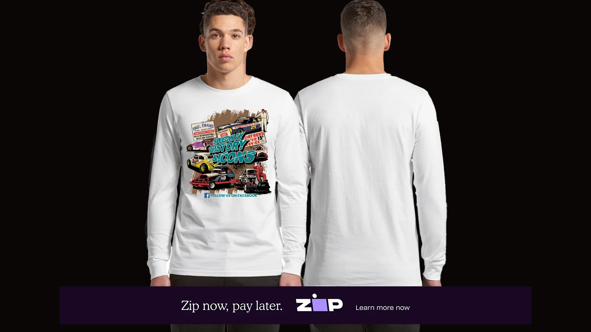 Mens Speedway History and Icons Longsleeve Tee