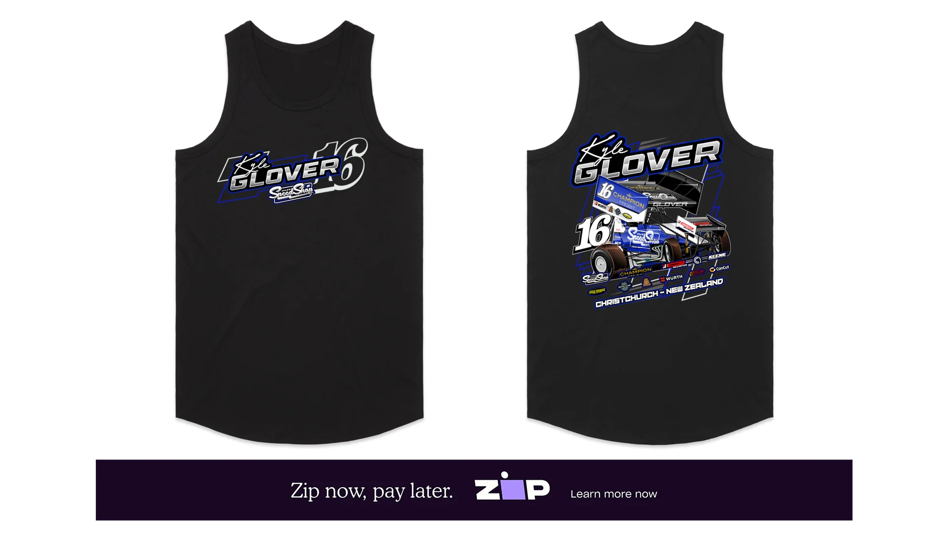 Kids Kyle Glover Racing Singlet
