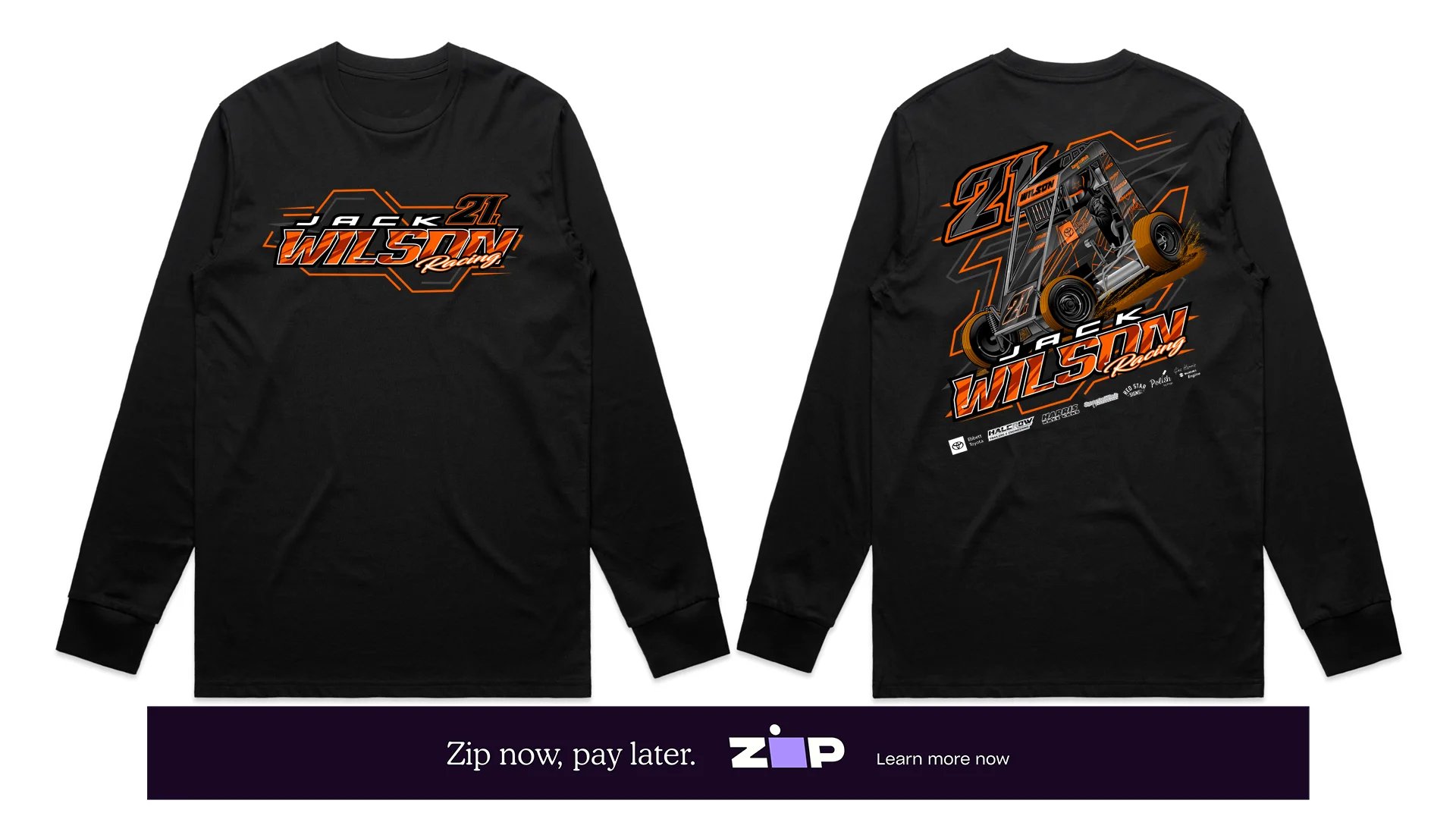 Mens Jack Wilson Racing Longsleeve Tee
