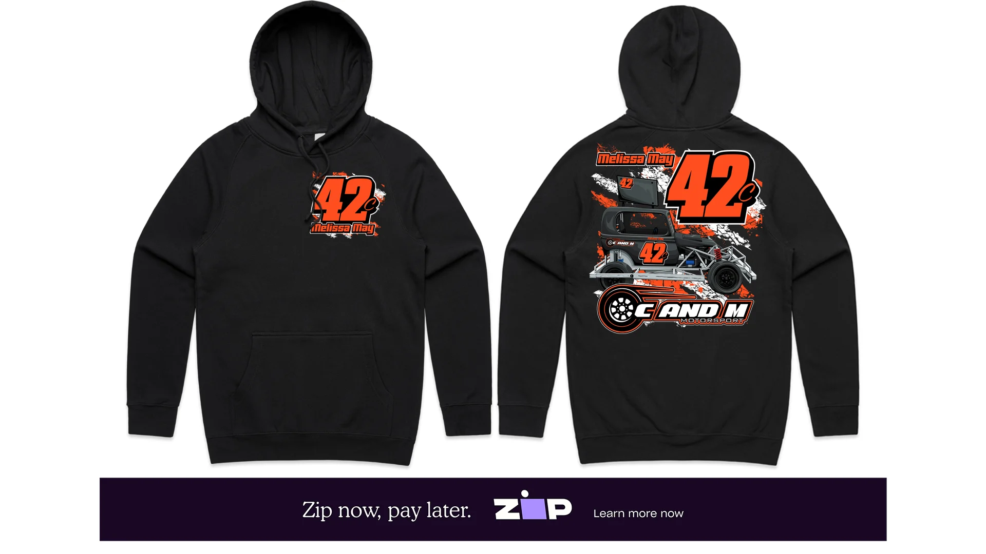 Mens C AND M Motorsport Hoodie