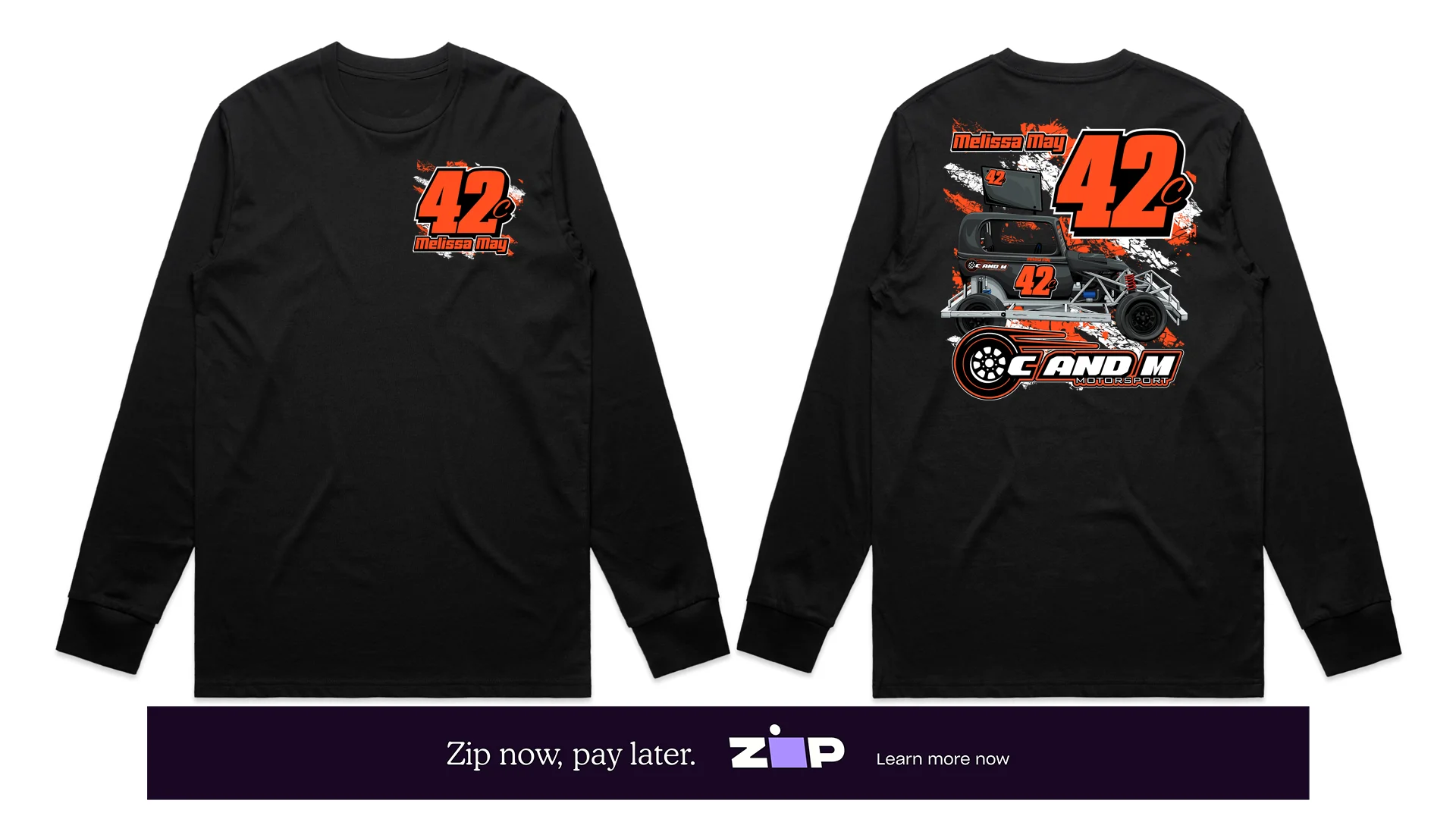 Mens C AND M Motorsport Longsleeve Tee